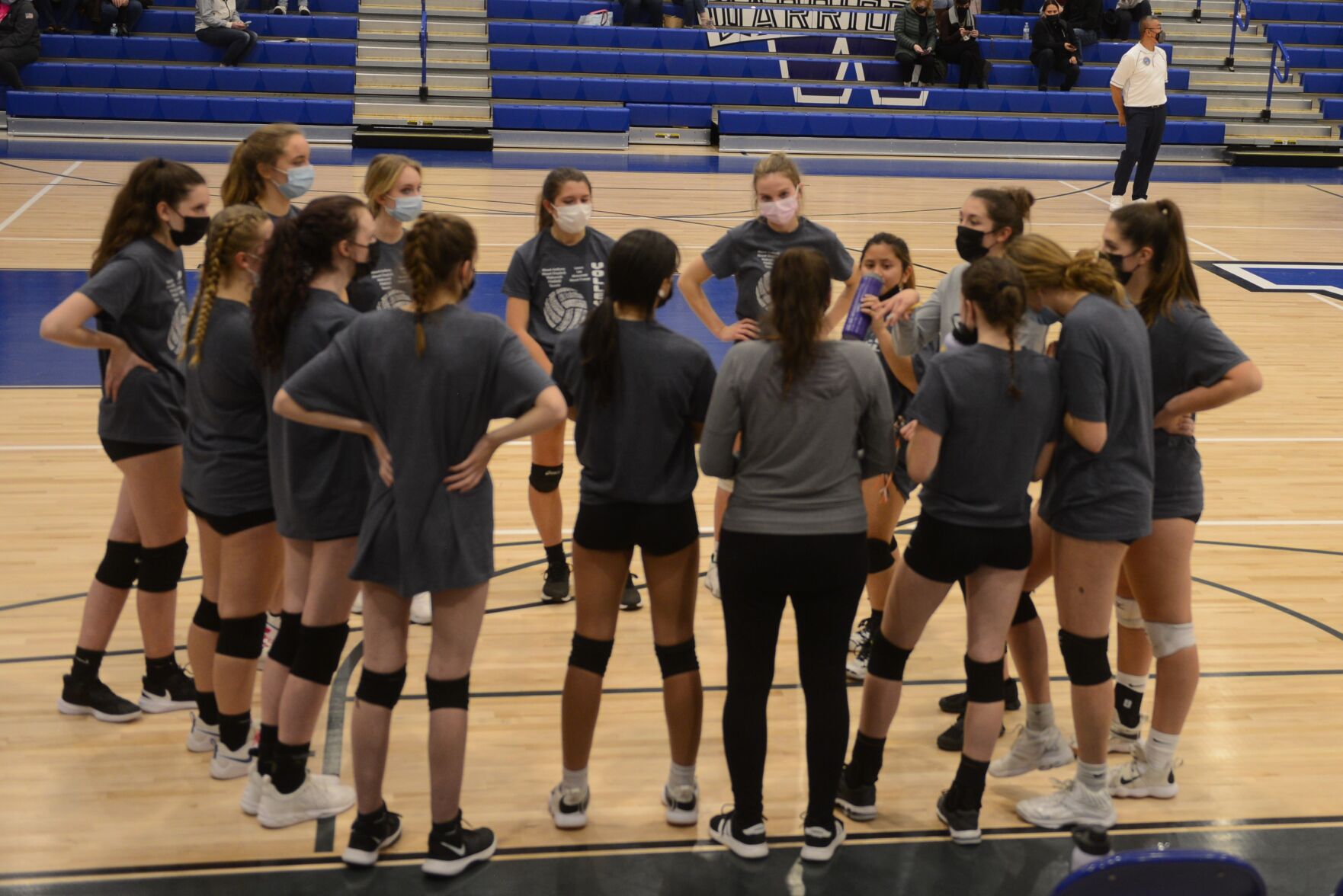 Julia Warner coaches the Grey team